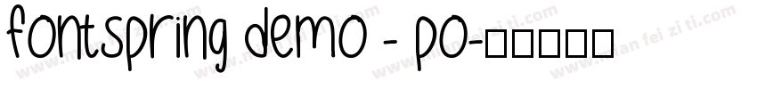FONTSPRING DEMO - PO字体转换